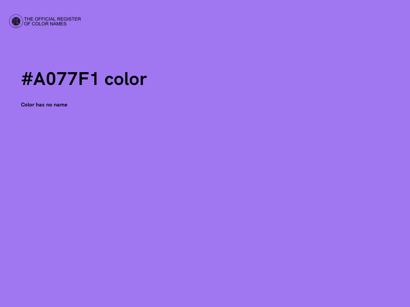 #A077F1 color image