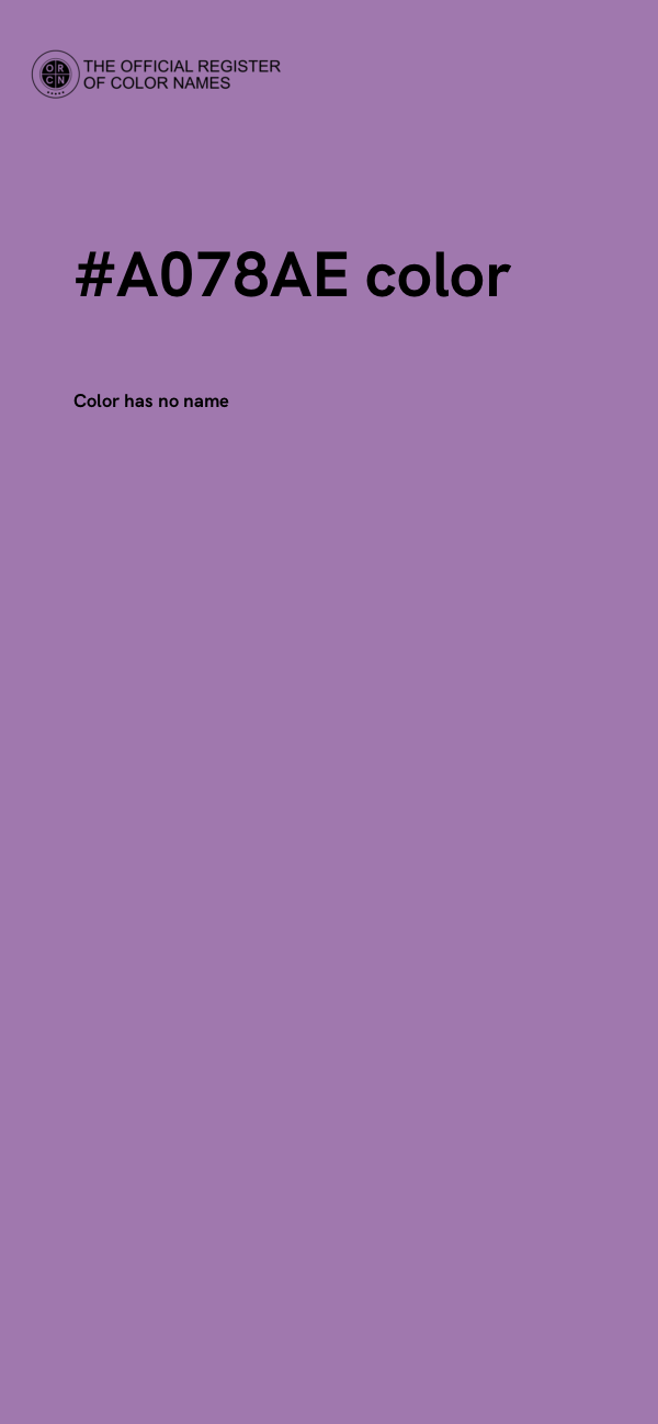 #A078AE color image