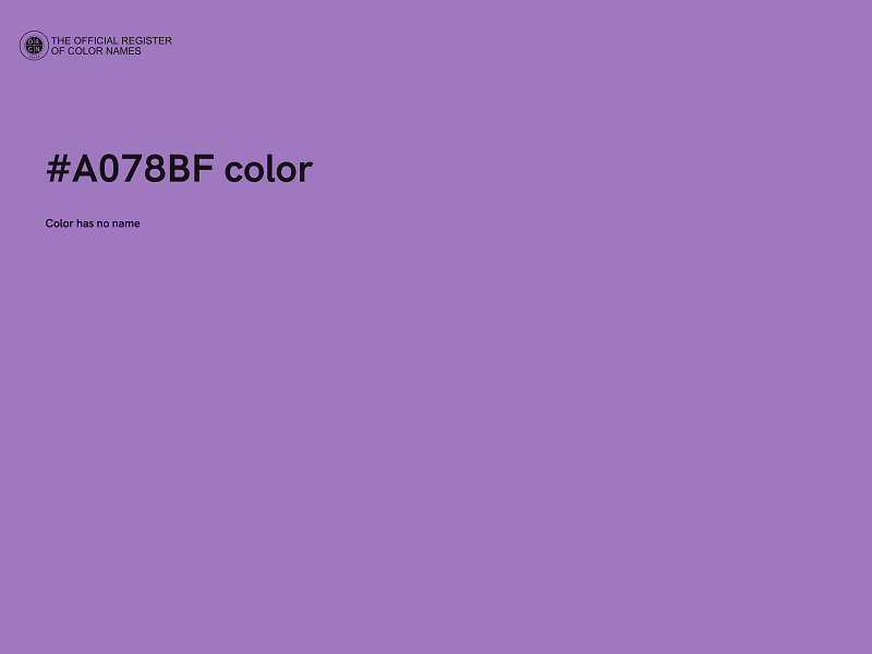 #A078BF color image