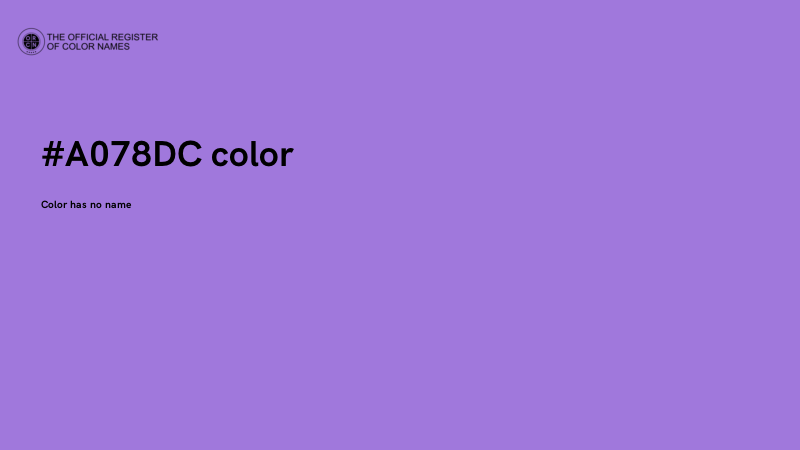 #A078DC color image