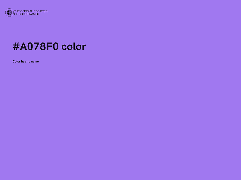 #A078F0 color image