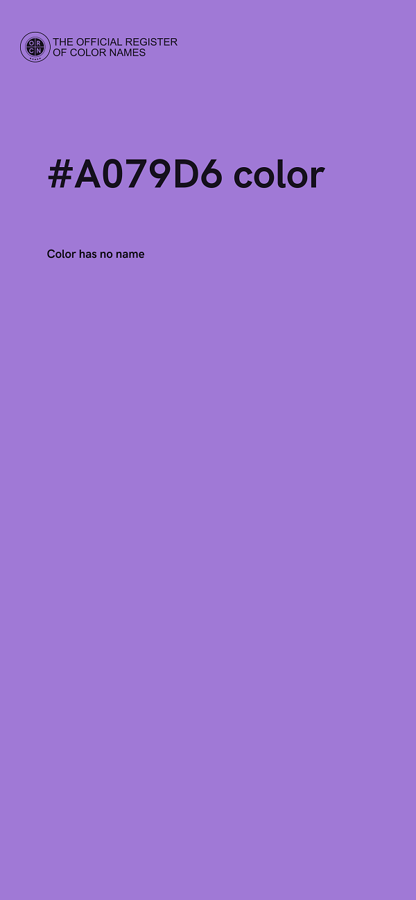 #A079D6 color image