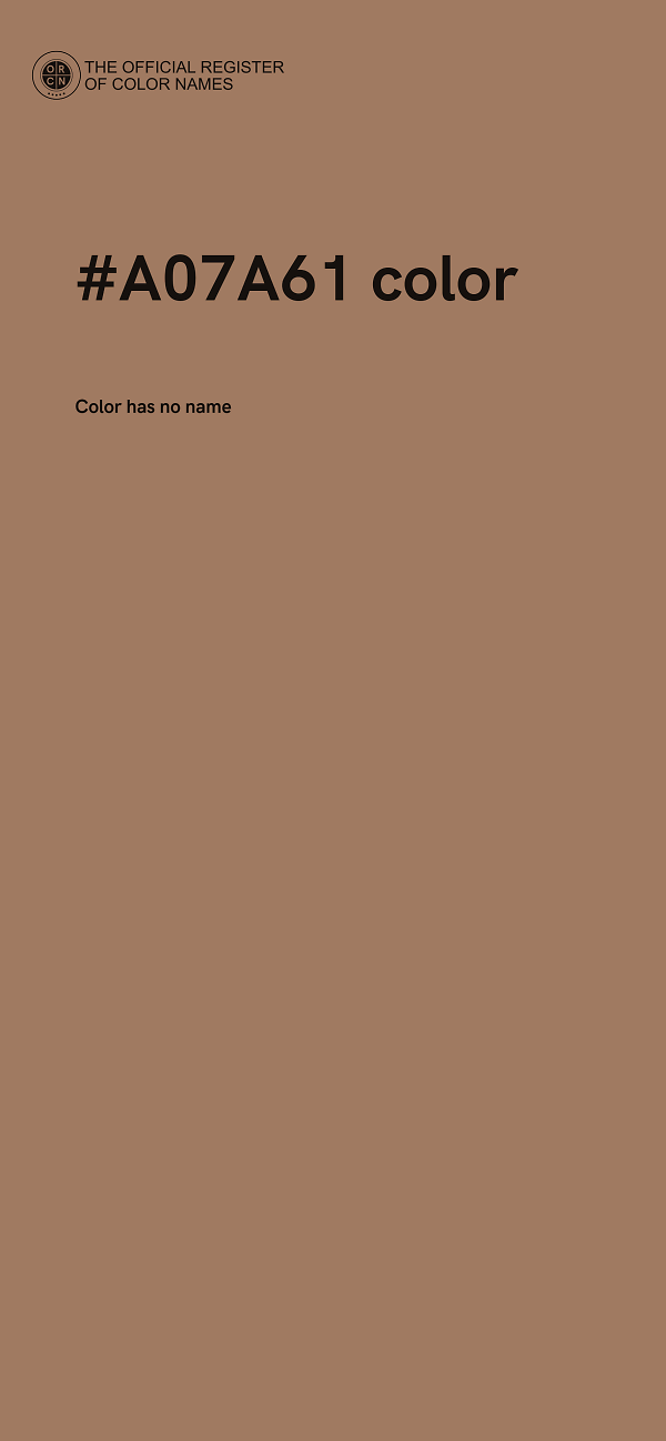 #A07A61 color image