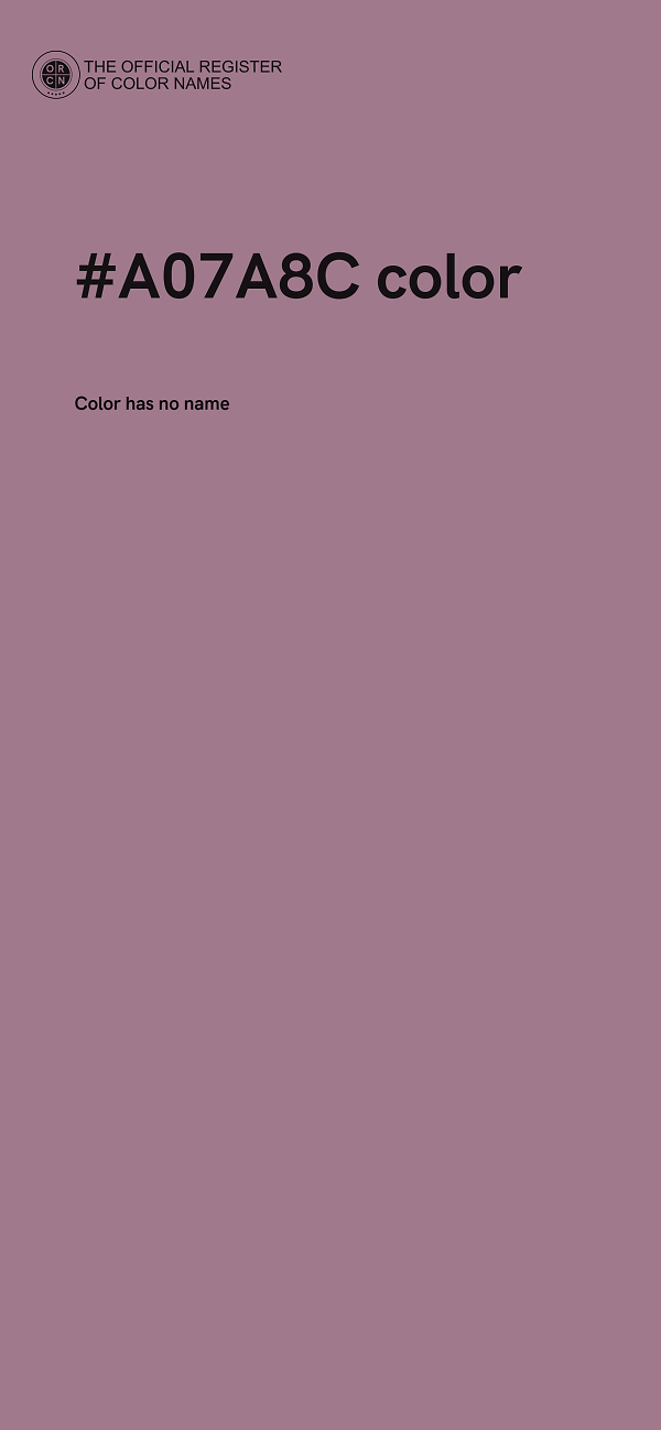 #A07A8C color image