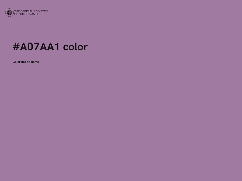 #A07AA1 color image