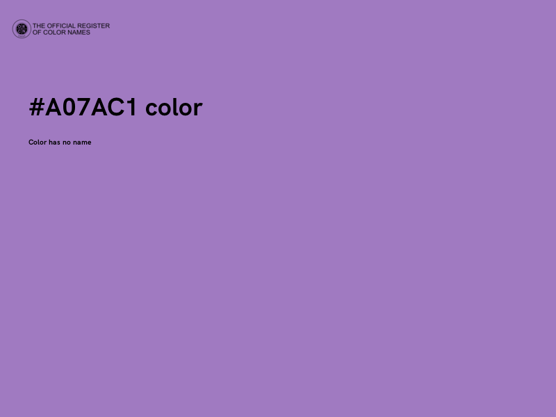 #A07AC1 color image