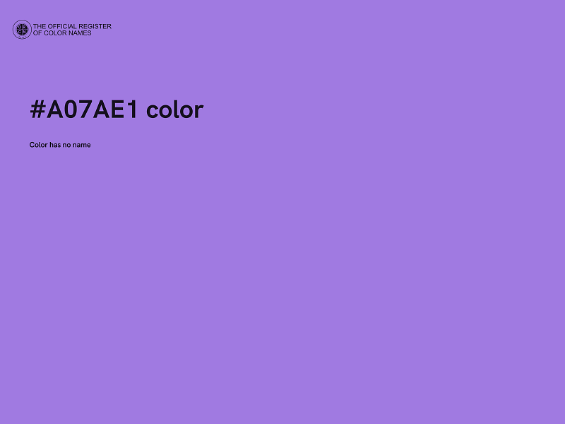 #A07AE1 color image