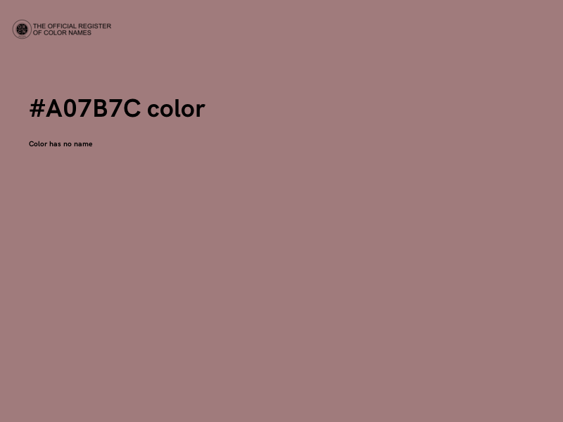#A07B7C color image