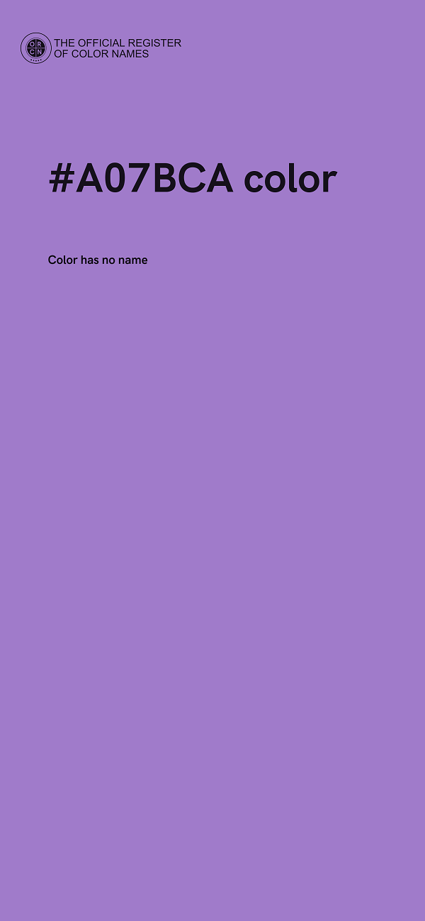 #A07BCA color image