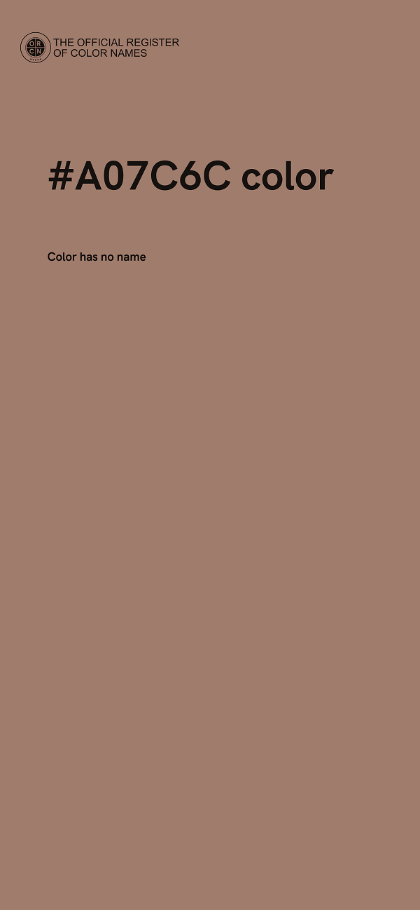 #A07C6C color image