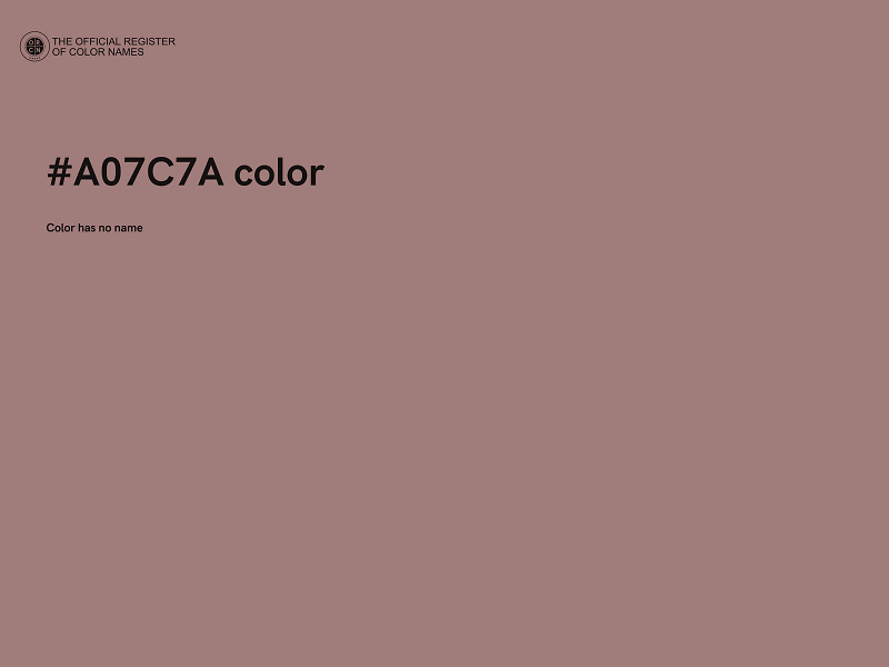 #A07C7A color image