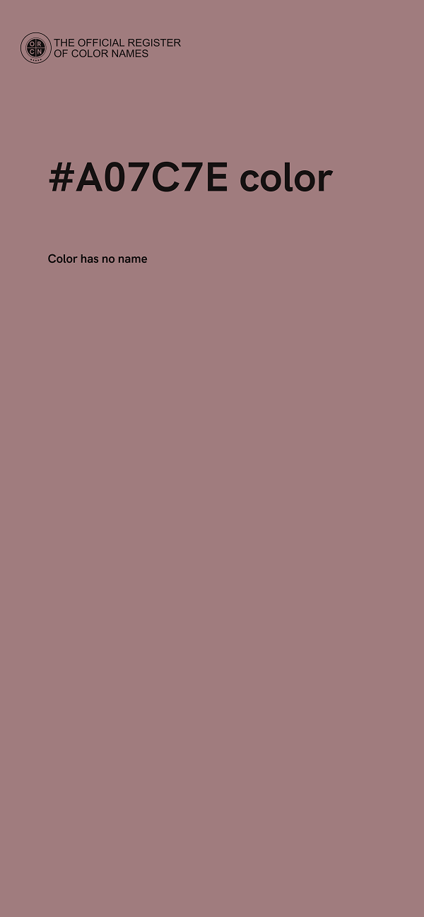 #A07C7E color image