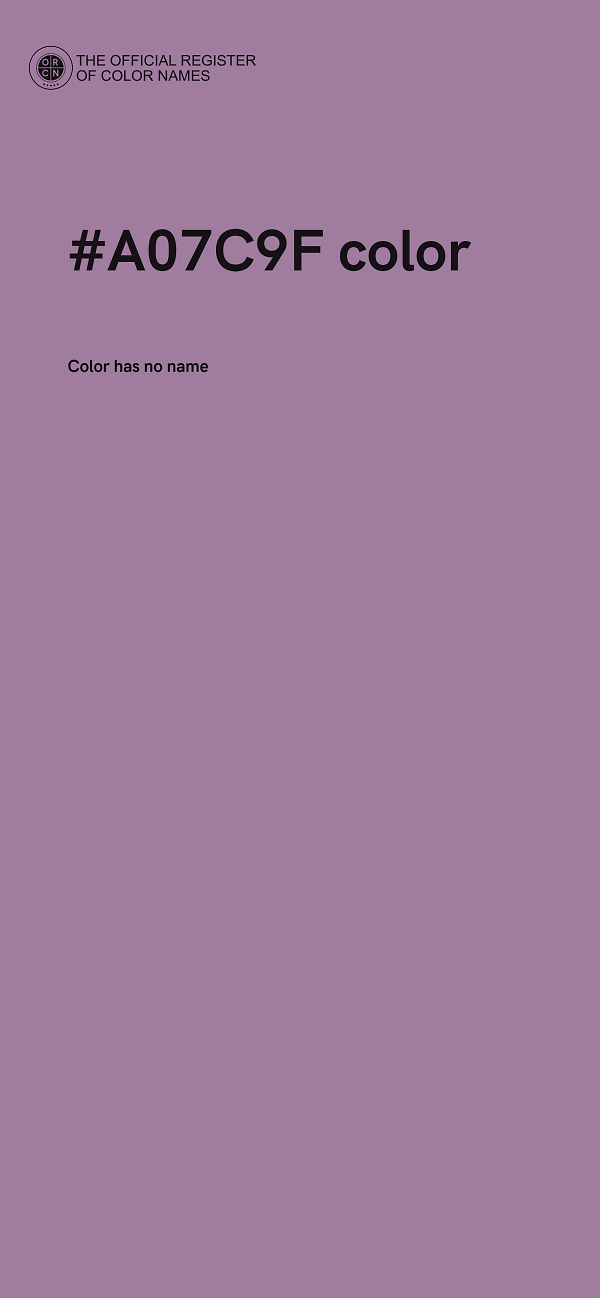 #A07C9F color image