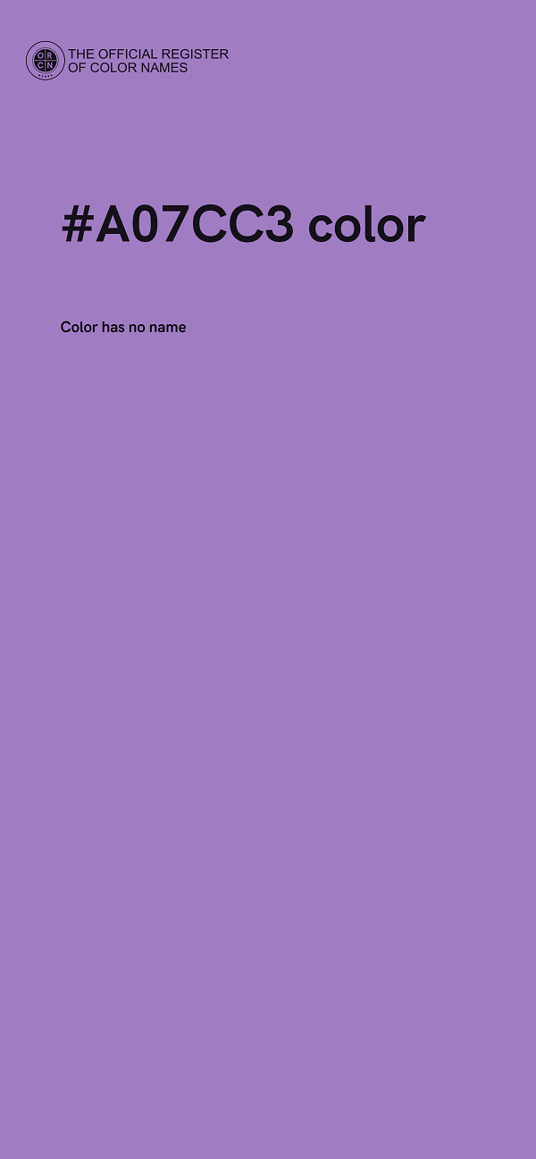 #A07CC3 color image