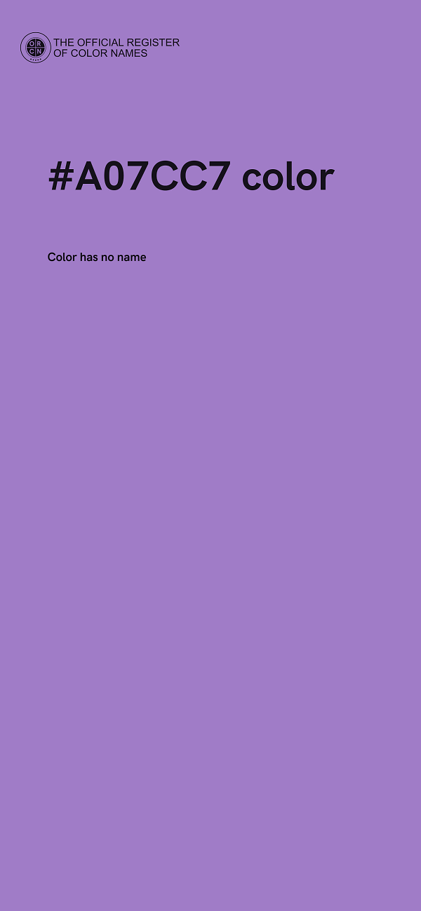 #A07CC7 color image