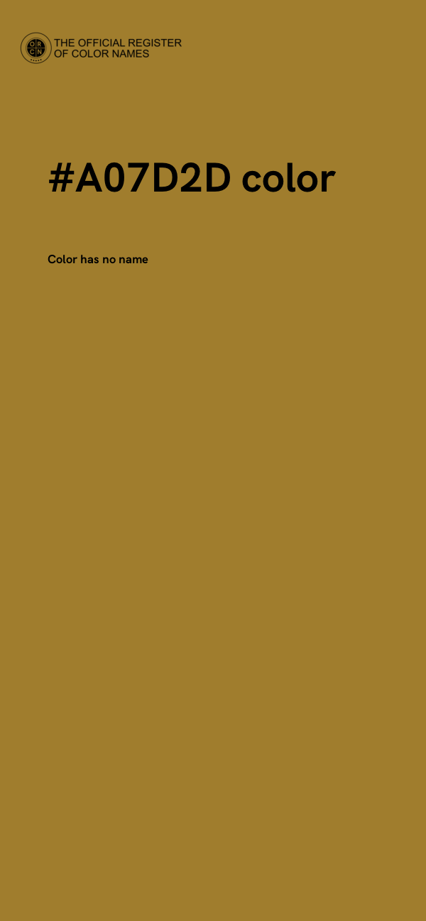 #A07D2D color image