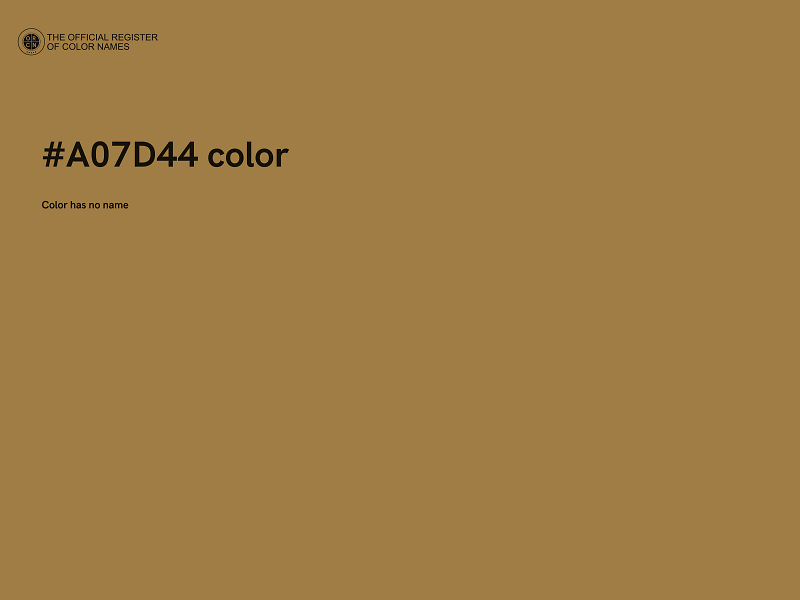 #A07D44 color image