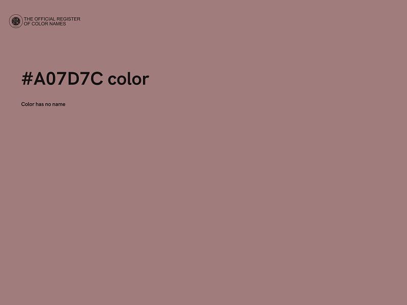 #A07D7C color image