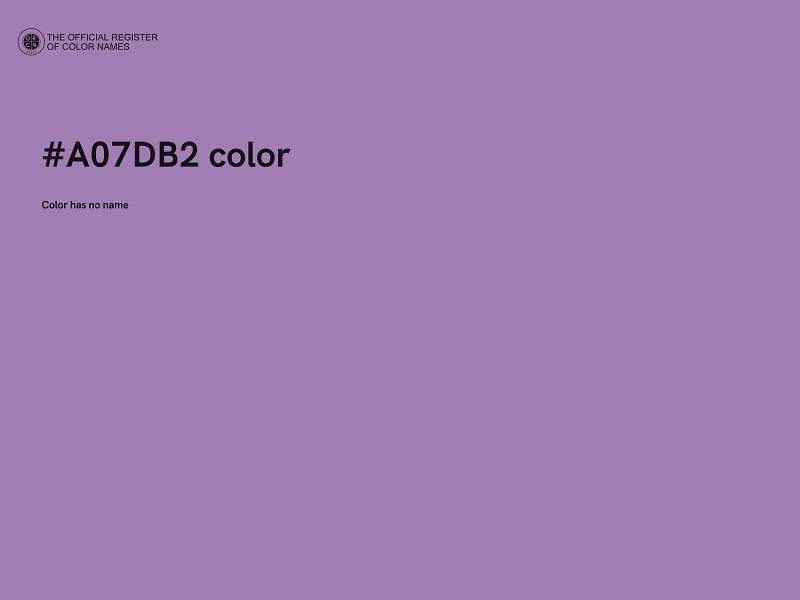 #A07DB2 color image