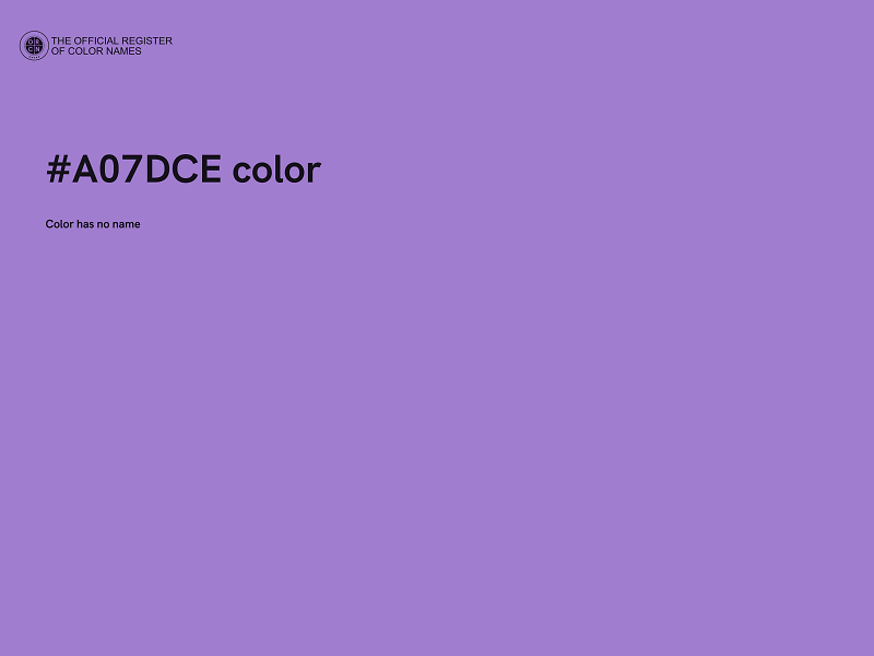 #A07DCE color image