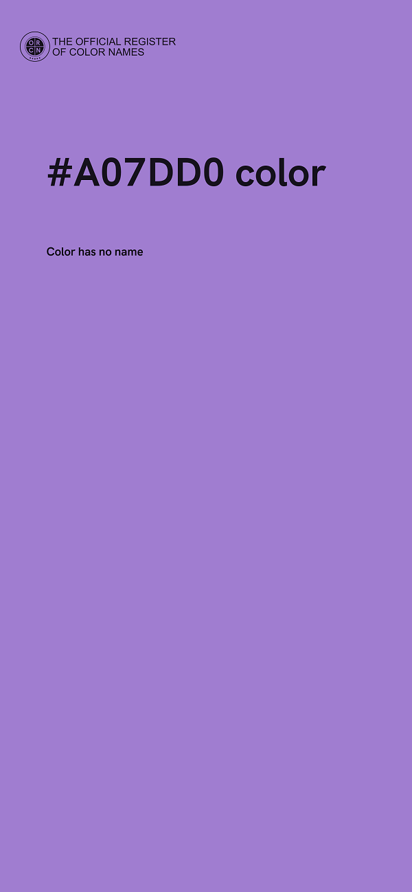 #A07DD0 color image