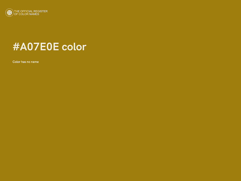 #A07E0E color image