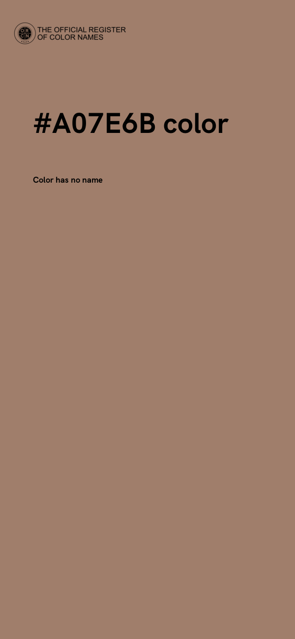 #A07E6B color image