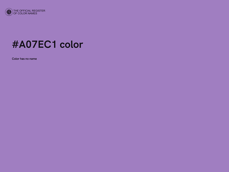 #A07EC1 color image