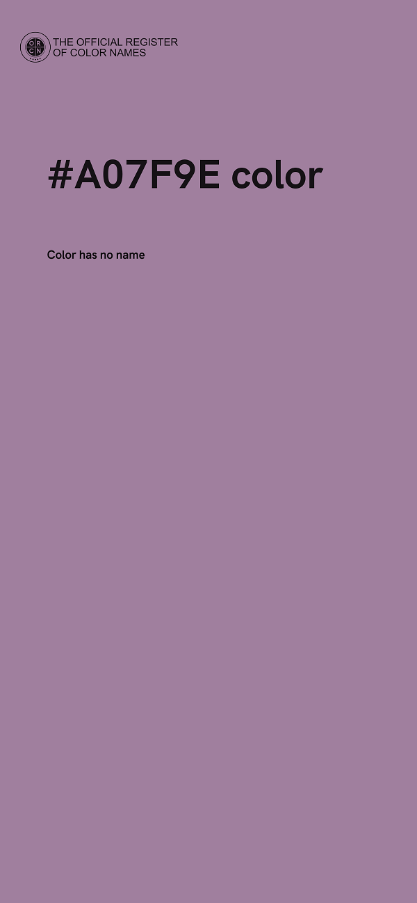 #A07F9E color image