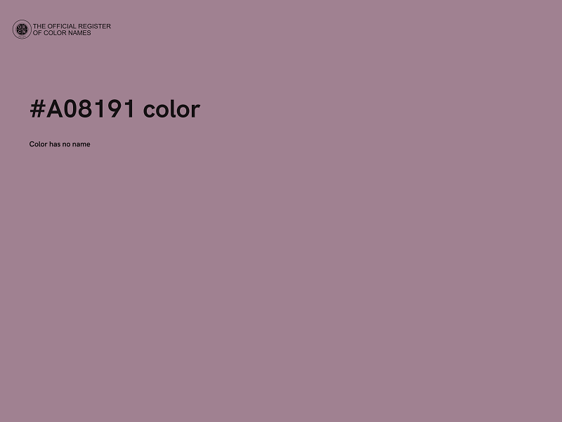 #A08191 color image