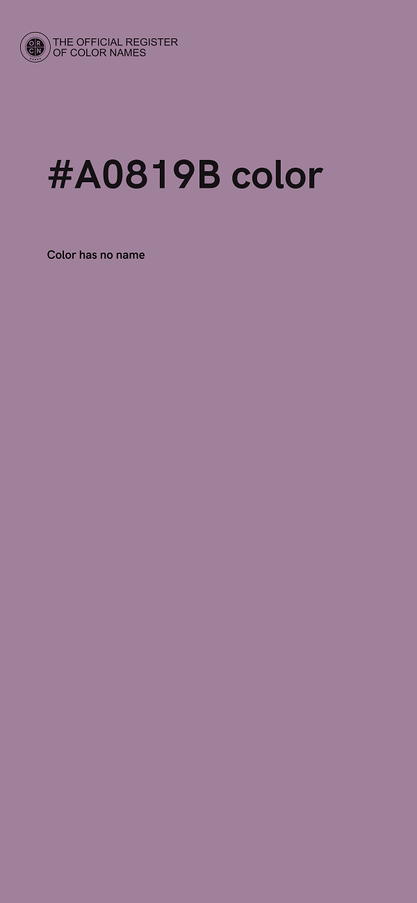#A0819B color image