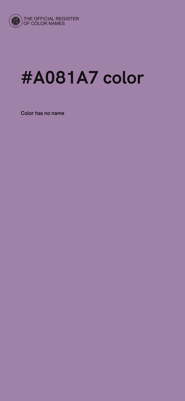 #A081A7 color image