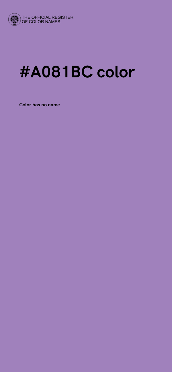#A081BC color image