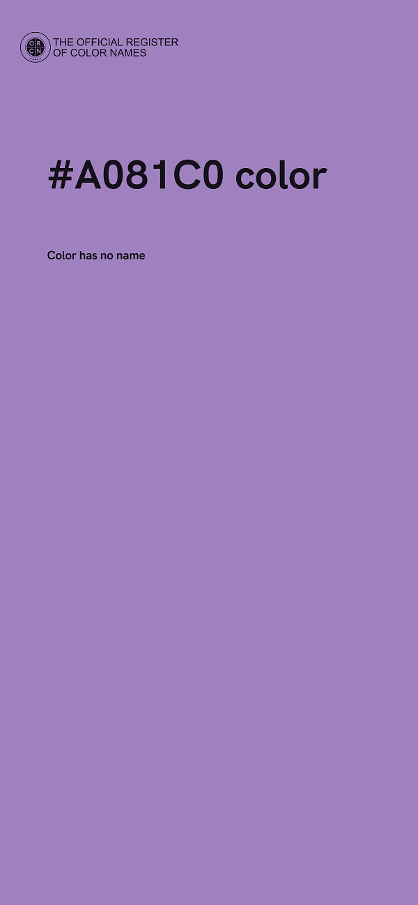 #A081C0 color image