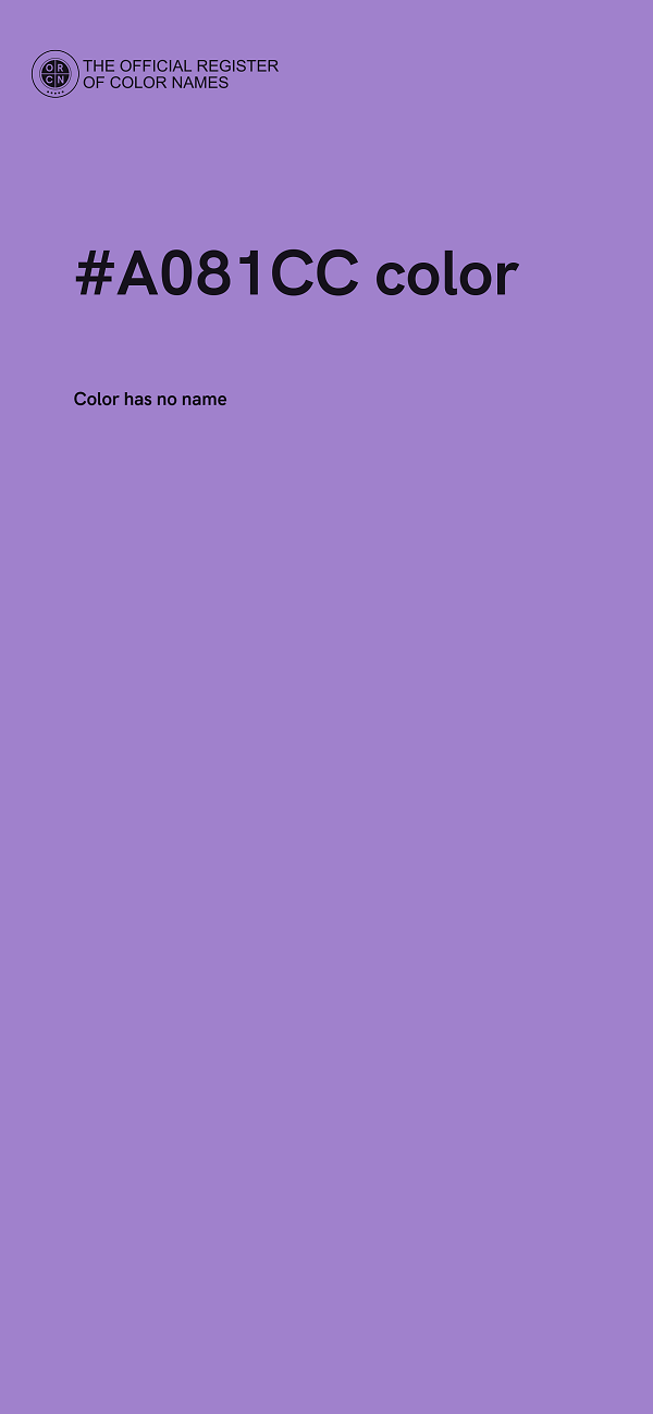 #A081CC color image