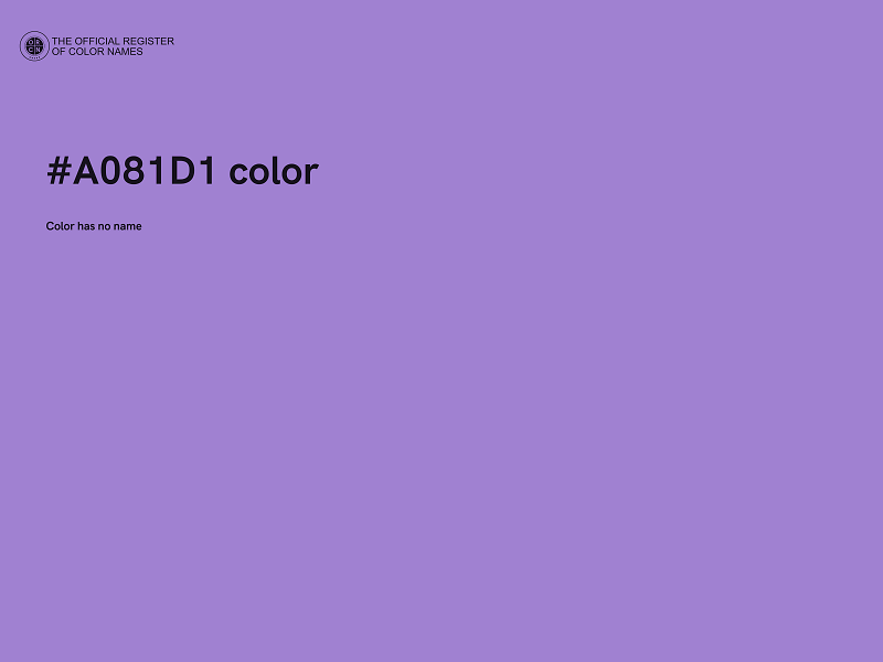 #A081D1 color image