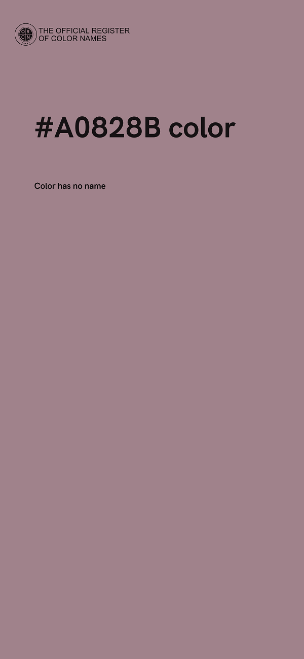 #A0828B color image