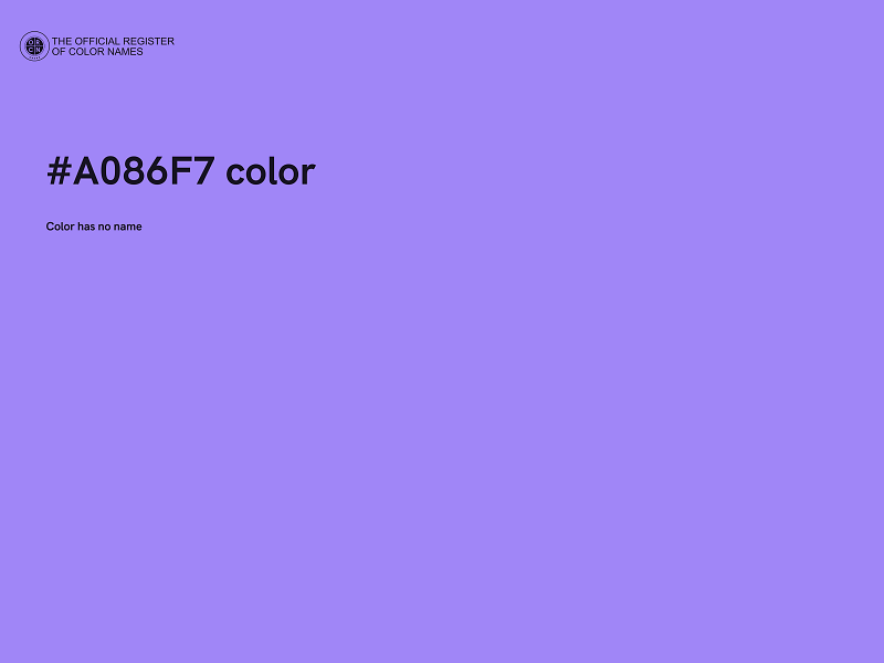 #A086F7 color image