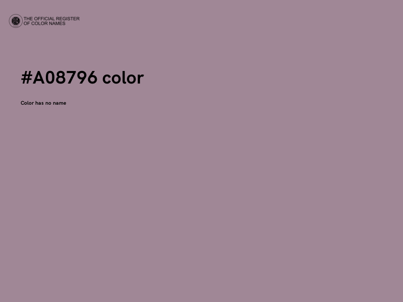 #A08796 color image