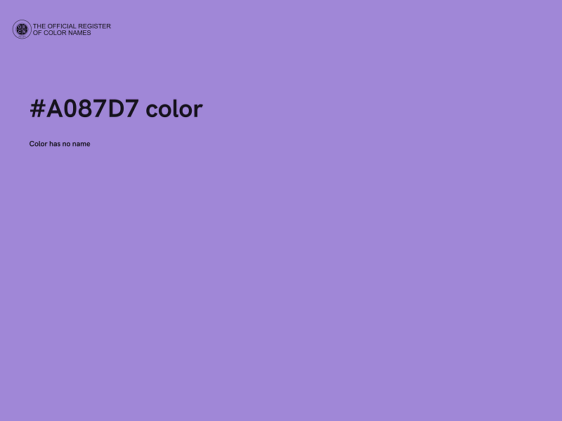 #A087D7 color image