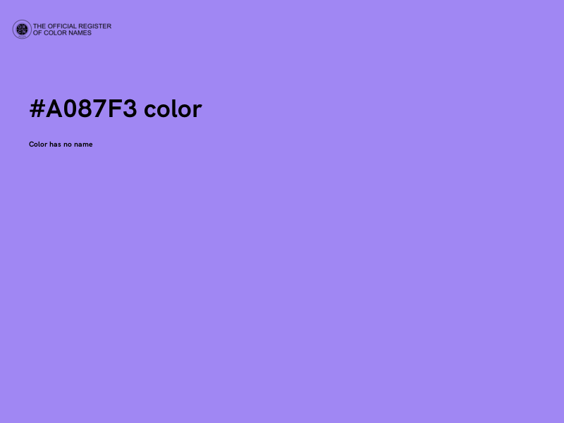 #A087F3 color image
