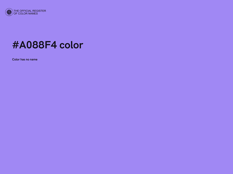 #A088F4 color image