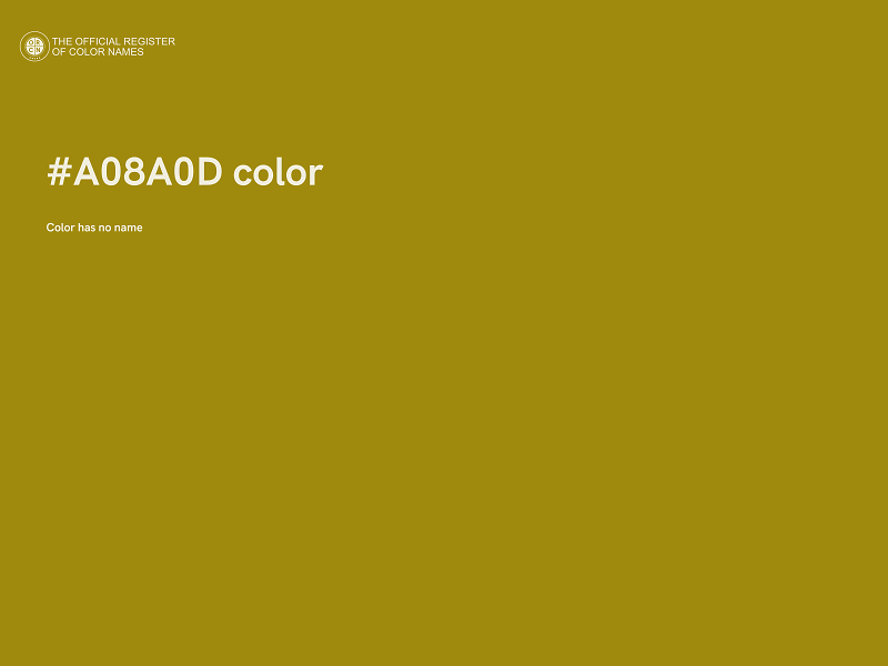 #A08A0D color image