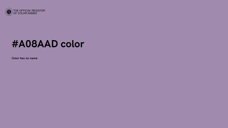#A08AAD color image
