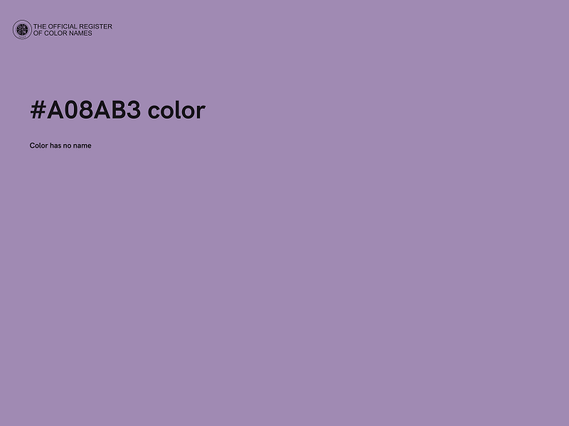 #A08AB3 color image