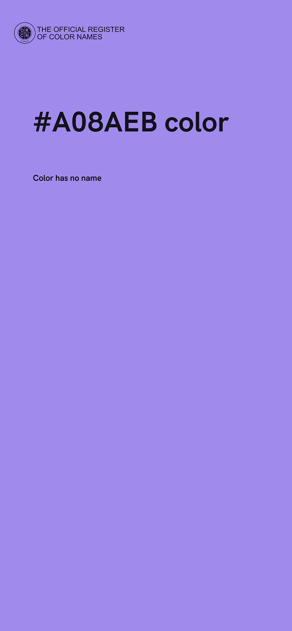 #A08AEB color image