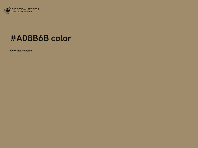 #A08B6B color image