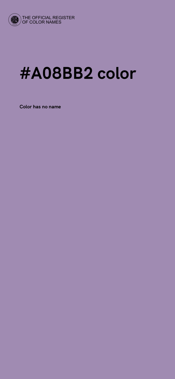 #A08BB2 color image