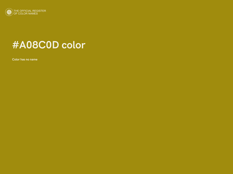 #A08C0D color image