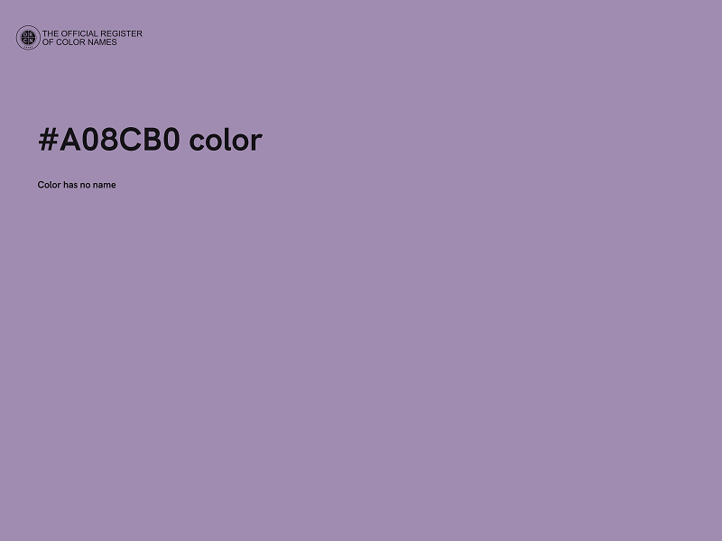 #A08CB0 color image